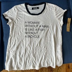 The Reformation ringer t shirt